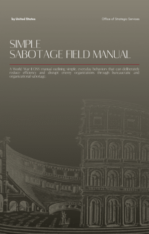 Simple Sabotage Field Manual