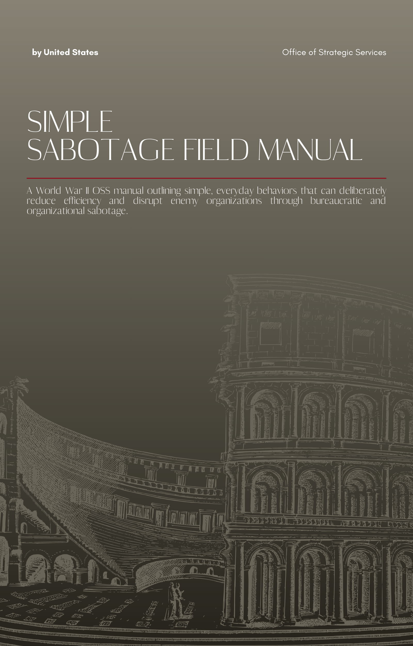 Simple Sabotage Field Manual